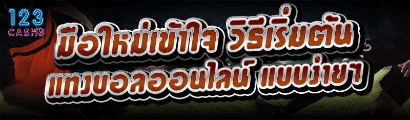 มือใหม่เข้าใจ วิธีเริ่มต้นแทงบอลออนไลน์ แบบง่ายๆ